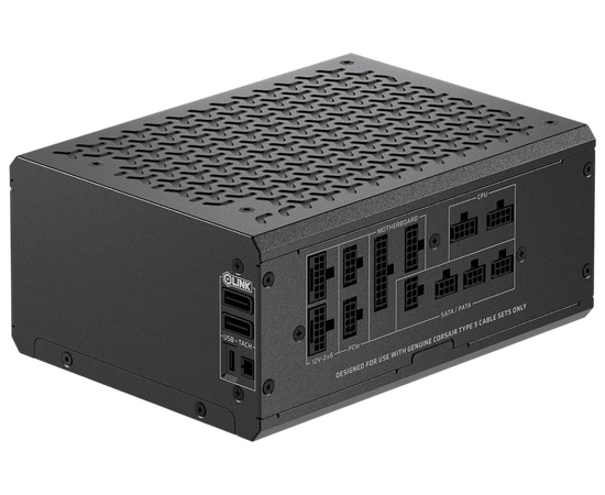 Блоки питания Corsair HX1500i Shift RPS0196 (CP-9020269-UK), 1500 W 80+ Platinum (ATX, 3.1, PC Ie 5.1, Full modular, 1x24(20+4)pin)