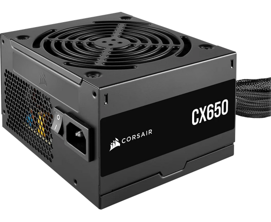 Блоки питания Corsair CX650 RPS0128 (CP-9020278-EU), 650 W 80+ Bronze (ATX, 2.31, Non-modular, 1x24(20+4)pin, 1x CPU 8(4+4)pin)