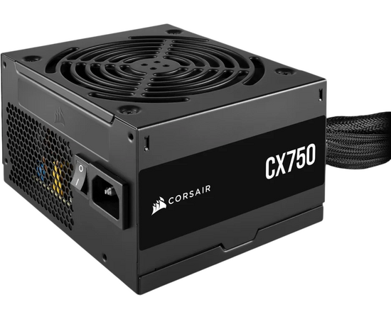 Блоки питания Corsair CX750 RPS0146 (CP-9020279-EU), 750 W 80+ Bronze (ATX, 2.31, Non-modular, 1x24(20+4)pin, 1x CPU 8(4+4)pin)