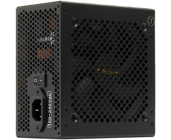Блок питания HSPD HST-750 GF-BK 750 W 80+ Gold (ATX, 2.52, Full modular, 1x24(20+4)pin 600mm, 2x CPU 8(4+4)pin 700mm, 2x PC Ie*2 8(6+2)pin