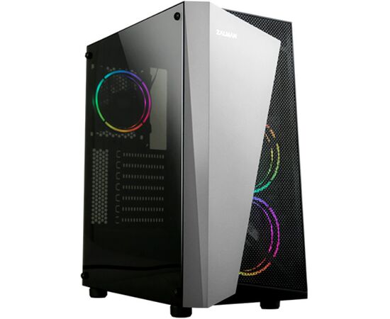Корпус Zalman S4 Plus черный без БП ATX 5x120mm 2x USB2.0 1x USB3.0 audio bott PSU