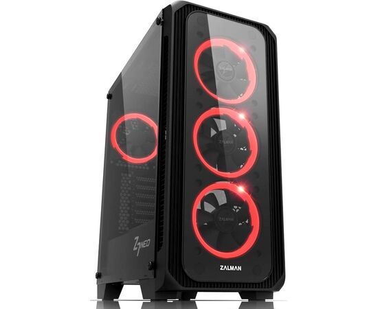 Корпус Zalman Z7 NEO черный без БП ATX 2x120mm 2x140mm 2x USB2.0 1x USB3.0 audio bott PSU