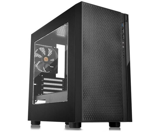 Корпус Thermaltake Versa H18 Window черный без БП m ATX 2x USB2.0 1x USB3.0 audio bott PSU