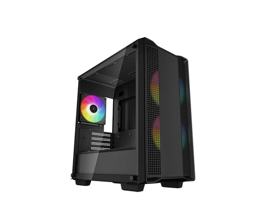 Корпус Deep Cool CC360 ARGB (R-CC360-BKAPM3-G-1) (m ATX, без БП, 2x USB, с окном)