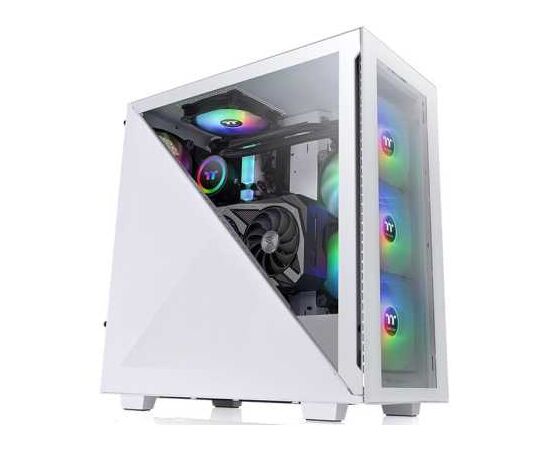 Корпус Thermaltake Divider 300 TG ARGB CA-1 S2-00 M6 WN-01 белый без БП ATX 2x120mm 2x USB3.0 audio front door bott PSU