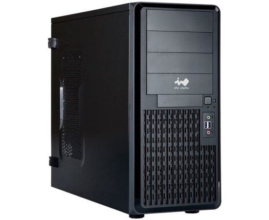 Корпус In Win PE689 Black (6141921) Midi Tower без БП USB3.0*2+A(HD)+fron fan 120mm*1+rear fan 120mm*1+ 2*2 SATA+1*1 SATA+Intrusion Switch