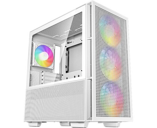 Корпус Deep Cool CH560 Digital WH White (R-CH560-WHAPE4 D-G-1) (ATX, без БП, 2х USB, с окном)