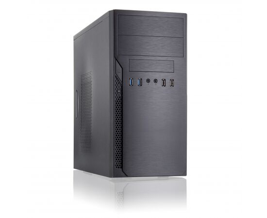 Корпус Foxline FL–628-FZ450 R-U32 m ATX case, black, w/PSU 450 W 12cm, w/2x USB2.0, w/2x USB3.0 w/pwr cord, w/o FAN