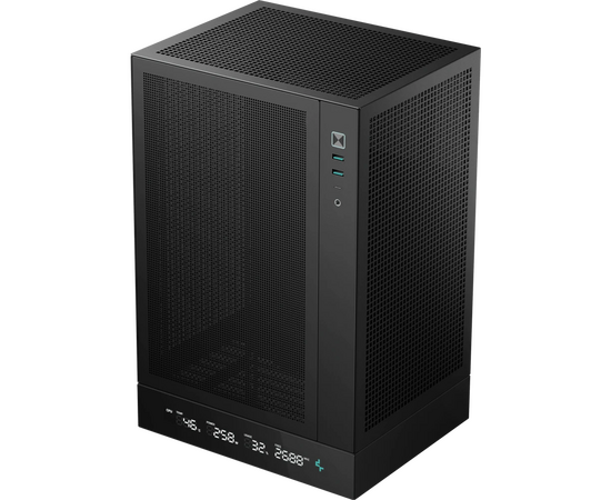 Корпус Deepcool CH170 Digital (R-CH170-BKNPI0 D-G-1) черный без БП m ATX 1x120mm 1x USB2.0 1x USB3.0 audio bott PSU