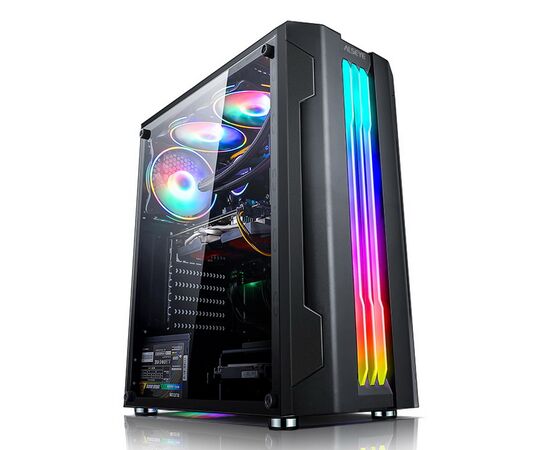 Корпус ALSEYE Auro 3.0-B Mini-ITX/Micro ATX/ATX, USB2.0*2+HD Audio+USB3.0*1, "H.D.D.(3.5")*2pcs+S.S.D(2.5")*2pcs, 354*185*413mm"