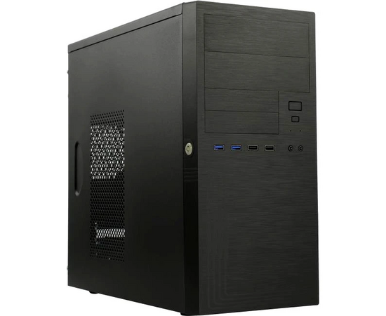 Корпус POWERMAN ES555 BK PM-500 ATX-F (6184134) U3*2+U2*2 +2*combo Audio (PSU Powerman)