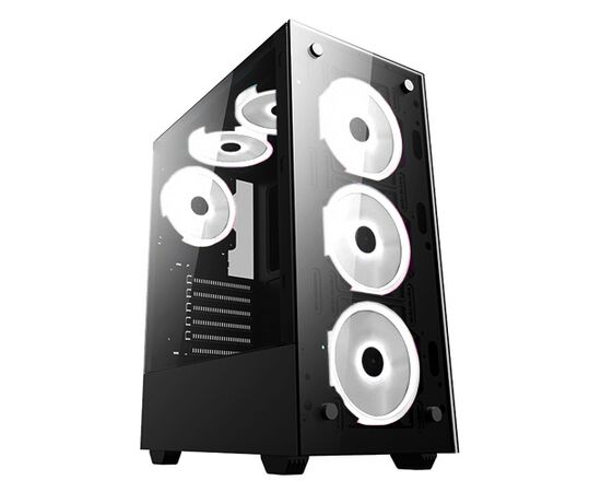 Игровой корпус: De Tech DT-8012 Black (White LED)