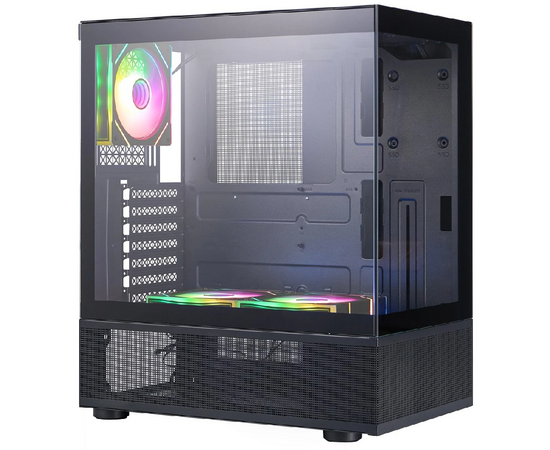 Корпус 1 STPLAYER MIKU ARGB Black (Mi7-A-BK-2 FC7 R-1 FC7) ATX 3x120mm ARGB fans