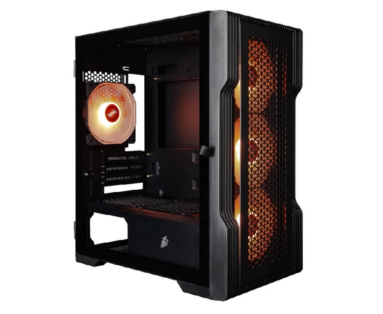 Корпус 1 STPLAYER Trilobite T3 ARGB Black (T3-BK-4 F7) / m ATX / 4x120mm ARGB fans