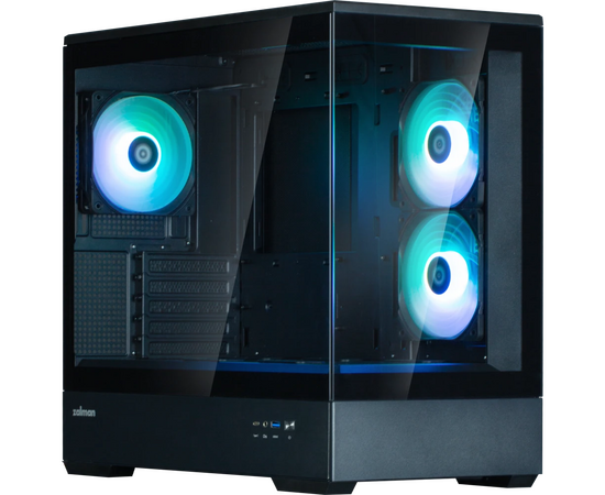 Корпус Zalman P30 Black V2 m ATX Mini Tower PC Case, ARGB Fanx3