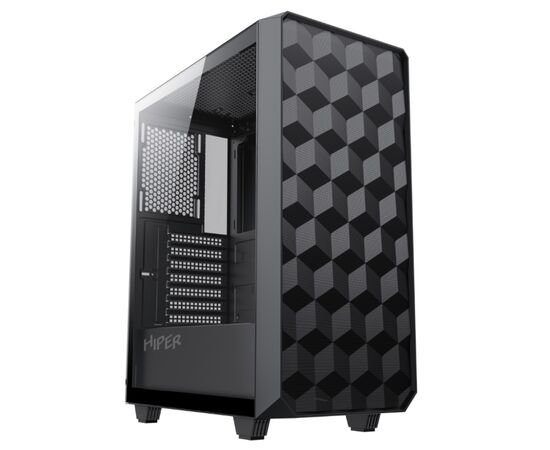 Корпус Hiper BH34-1 черный без БП ATX 3x120mm 2x140mm 1x USB3.0 1x USB3.1 audio bott PSU