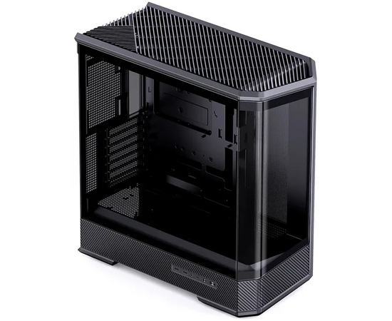 Корпус JONSBO D400 Black без БП, боковая панель из закаленного стекла (панорама), mini-ITX, micro-ATX, ATX, черный
