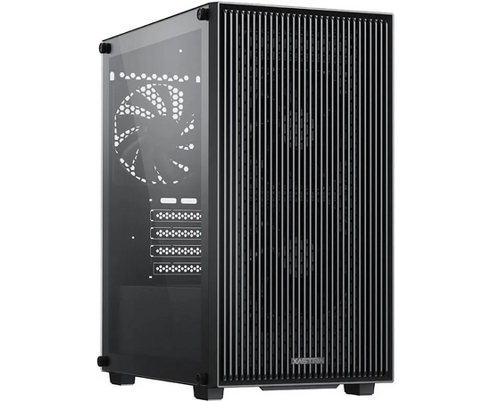 Корпус XASTRA A307 M 3 BK Black (A307 M-3 FC12 BK) m ATX/Mesh/ tempered glass / 3x120mm PWM FC black fans