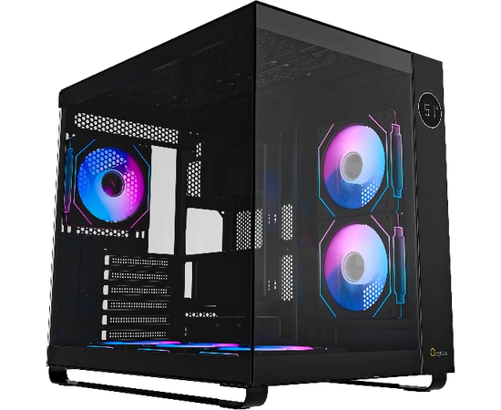 Корпус Ocypus Iota C70 BK ARGB, ATX, Type-C(3.1)*1, USB3.0*2, Bottom 3x120mm ARGB, Rear 1x120mm ARGB, MB side 2x120mm ARGB