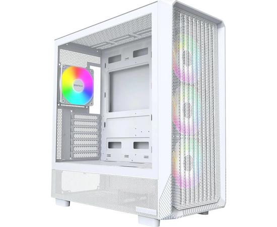 Корпус Montech X5 белый без БП ATX 4x120mm 1x USB2.0 1x USB3.0 1x USB3.1 audio bott PSU