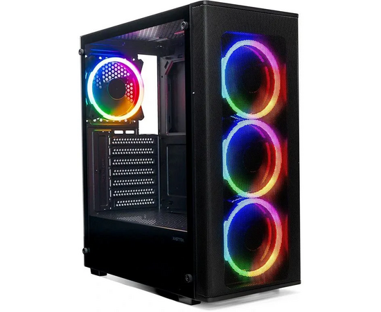 Корпус XASTRA A300 4 FRGB Black (A300-4 FR12 F) ATX/Mesh/ full-size TG / 4x120mm FR120-FRGB fans
