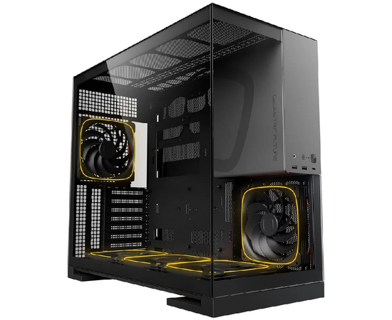 Корпус Geometric Future Model 5 Black Gray with fans (1 AM5 WKBK02100) / mid tower, E-ATX / 5x140mm ARGB fans