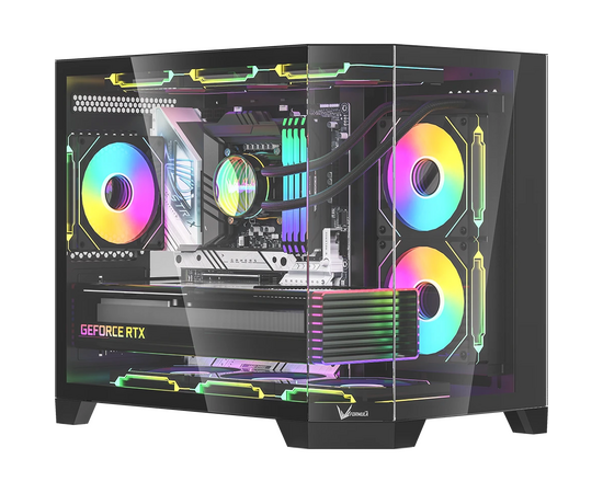Корпус Formula Crystal Z6 M Floe, m ATX, без БП, черный