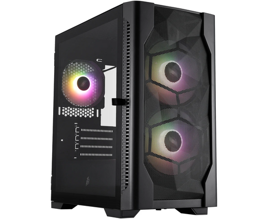 Корпус 1 STPLAYER DK D4-M ARGB Black (D4-M-BK-2 F7-14-1 F7) / m ATX / 2x140mm 1x120mm ARGB fans