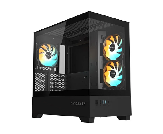 Корпус Gigabyte C201 Panoramic (GB-C201 P) m ATX без БП Черный