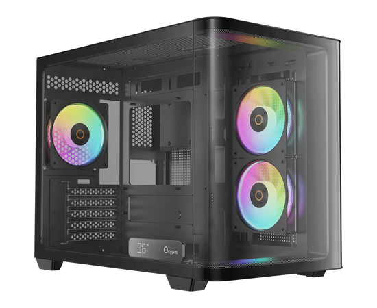 Корпус Ocypus Iota C50 BK Curve ARGB Digital m ATX без БП (Iota-C50-BKD300 CD-GL)