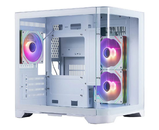 Корпус 1 STPLAYER Uview UV5 ARGB White (UV5-WH-2 FC7 R-W-1 FC7-W) / m ATX / 3x120mm ARGB fans