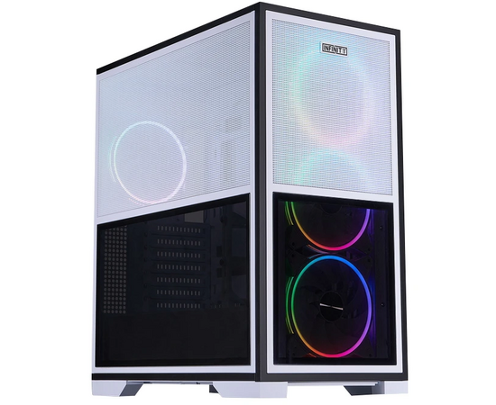 Корпус 1 STPLAYER Infinity IF8 ARGB White (IF8-WH-4 FO7-14-W)/ E-ATX / 4x140mm ARGB fans
