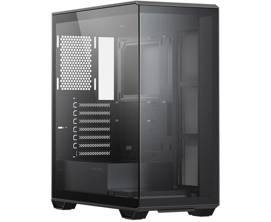 Корпус XASTRA Q600-0 F-UC Black ATX/Aquarium/Screewless/no fans/Type-C