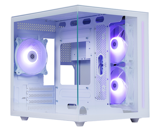 Корпус компьютерный DEFENDER Nova Cube белый,m ATX,3fan,switch&M/B Synс