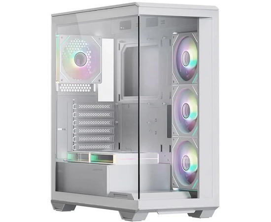 Корпус XASTRA Q600 6 ARGB-C10-WH White (Q600-6 FM12 A-C10-WH) ATX/Aquarium/Screewless/6x120mm ARGB PWM FM fans/Argb+PWM HUB 10port