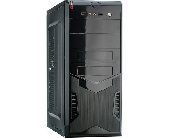 Корпус Miditower Exegate EX280386 RUS CP-604 Black, ATX, (CP350 W, 80mm), 2*USB, Audio