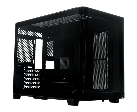 Корпус XASTRA QR600 M 0 F-UC (QR600 M-0 F-UC-L) Black m ATX/Aquarium/Curve Glass /Led Strip/No fans/Type-C