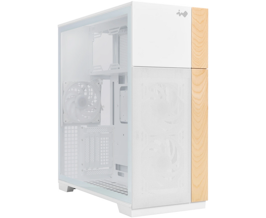 Корпус In-Win F5 (IW-CS-F5 WHI-3 AN140 P), без БП, Full-Tower, TG, 3x140mm ARGB, 2x USB-A 3.0 + 1x USB-C 3.2, E-ATX, ATX, m ITX White