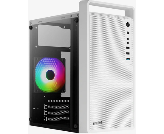 Корпус Aero Cool CS-109-G-WT-v1 (4711099472383) белый, m ATX, без БП, USB 3.0, 2*USB 2.0, HD Audio