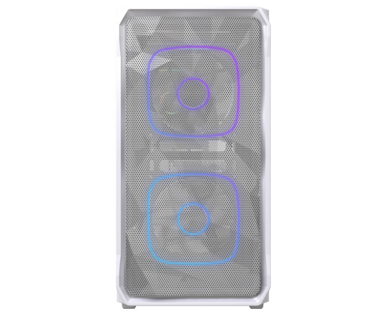 Корпус Powercase Mistral SM06 ARGB (CMMSM06 W-A3), Tempered Glass, 3x120mm ARGB PWM fans, белый, m ATX