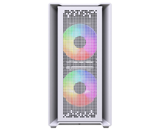 Корпус Powercase Mistral SM04 ARGB (CMMSM04 W-A3), Tempered Glass, Front Nylon Filter, 3x120mm ARGB PWM fans, белый, m ATX