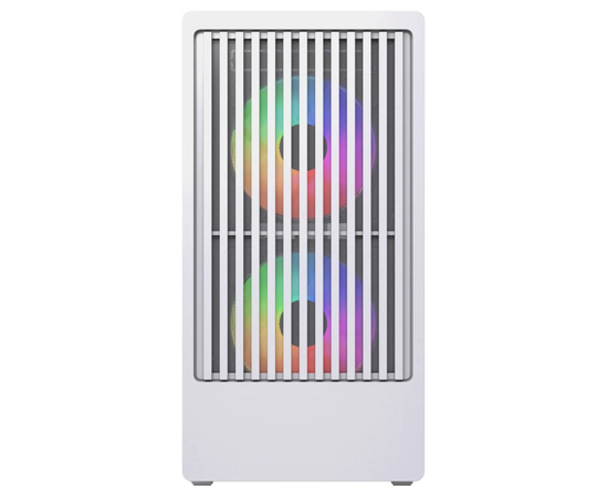 Корпус Powercase Mistral SM07 ARGB (CMMSM07 W-A3), Tempered Glass, 3x120mm ARGB PWM fans, белый, m ATX