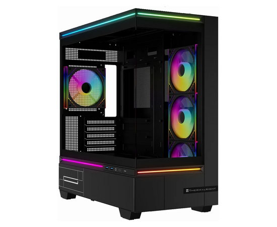 Корпус Thermalright M10 Black Fan4-M (TRTLM10 BF4 M) / TG / 4x120mm ARGB PWM Fans / USB Type-C / m ATX
