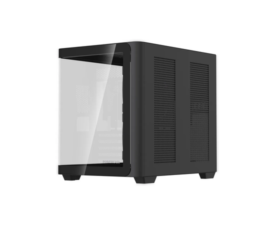 Корпус Powercase Vision Micro M5 B (CVMM5 B-A3), Curved Glass, Type-C, 3x 120mm ARGB PWM Fan, чёрный, m ATX