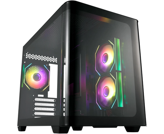 Корпус FSP S380-BA, m ATX Minitower, Black