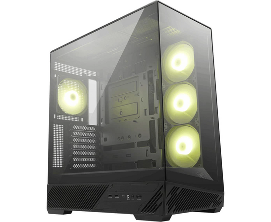 Корпус MSI Mag Pano 130 R PZ (306-7 G32 R21-HH9) 2x USB 3.2 Gen 1, 1x USB 3.2 Gen2 Type-C, 3x120mm ARGB Reverse Blade Fan, 1x120mm ARGB Fan