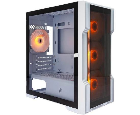 Корпус 1 STPLAYER Trilobite T3-G ARGB White (T3-G-WH-4 F7-W) / m ATX / 4x120mm ARGB fans