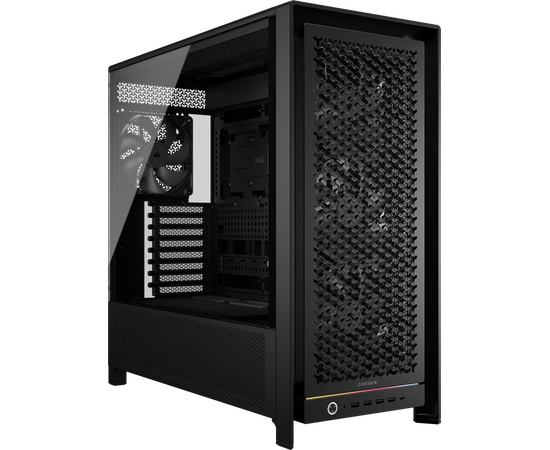 Корпус Corsair Frame 5000 D RS High-Airflow (CC-9011307-WW), без БП, Midi-Tower, TG, 4x140mm, 4x USB-A 3.2, 1x USB Type-C, E-ATX, ATX, m ITX