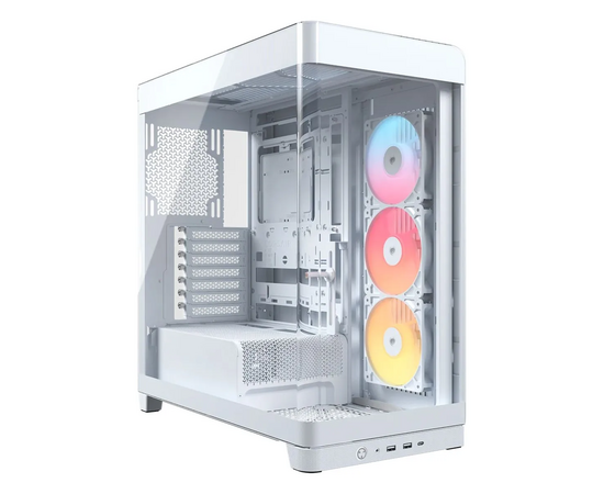 Корпус Corsair Frame 4500 X RS-R ARGB (CC-9011315-WW), без БП, Midi-Tower, TG, 3x120mm reverse fans, 2x USB-A 3.2, 1x USB Type-C, E-ATX
