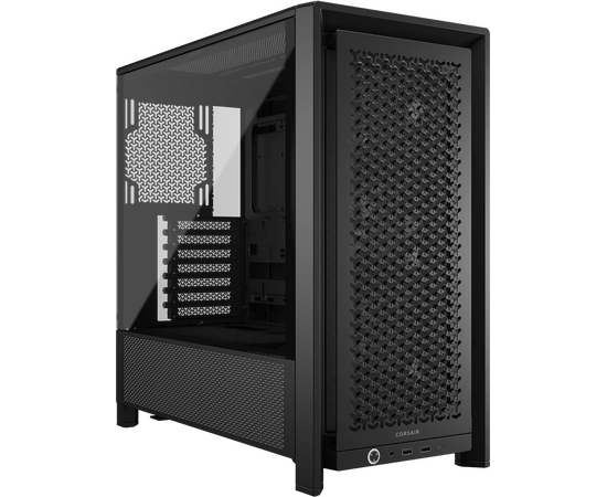 Корпус Corsair Frame 4000 D RS (CC-9011312-WW), без БП, Midi-Tower, TG, 3x120mm, 2x USB-A 3.2, 1x USB Type-C, E-ATX, ATX, m ITX Black